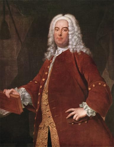 Poster George Frideric Handel impression sur toile Hudson déco salon 60x90cm