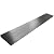 LH-GUARD 0.8" Rise Wheelchair Threshold Ramp, Large Capacity 35.43" L x 5.9" W Rubber Threshold Ramps, Non-Slip Solid Rubber Ramp for Doorways Scooter Sweepers (0.8" Rise Cuttable, Black)