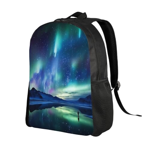 Northern Lights Laptop Backpack for Women Men College Backpack Work Business Computer Bag Lightweight Bookbag Teacher Nurse Bags Casual Daypack Purse Travel Bag for Gift2