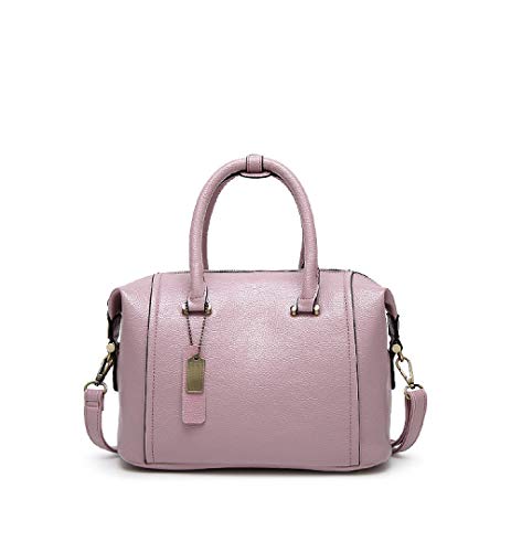 Sac à main épaule pour dames en rose litchi taro format S