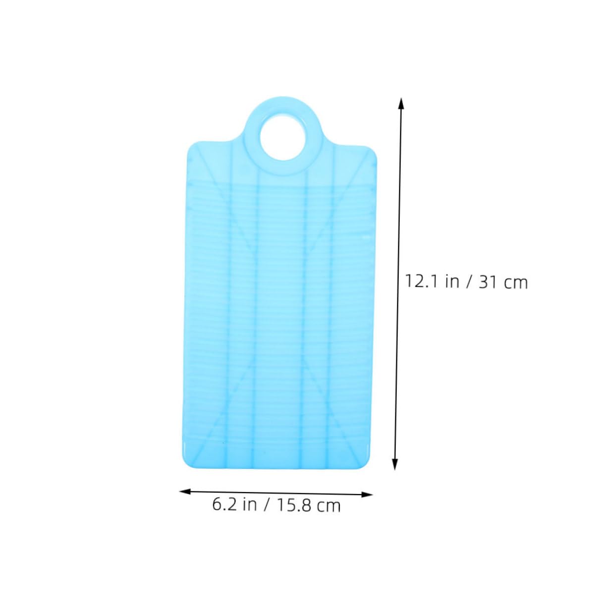 Hängendes, Rutschfestes Kleiner Waschbrett 4 Stück-pack aus Kunststoff | Blaue Rechteckige Ausführung, 12, 2x6, 2 Zoll Format, für Reise und Camping