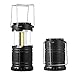 VINGVO Battery Operated Lights, Stainless Steel Two Lighting Modes Flashlights Rechargeable Lamp Camping Lantern Emergency Light with Hanging Handle for Hiking Camping Fishing