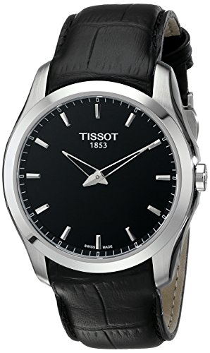 Tissot Men s T0354461605100 Couturier Analog Display Swiss Quartz Black Watch