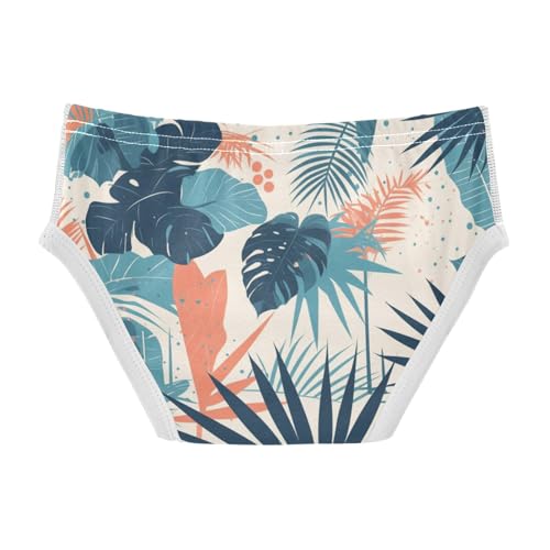 KLL Palm Tropical Pattern Exotic Toddler Boy Soft Athletic Underwear Breathable Undies2