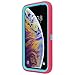 AICase iPhone X/XS Case, 3 in 1 Scratch Resistant, Drop Proof Heavy Duty Soft TPU+ Hard PC Hybrid Truly Shockproof Armor Protective for iPhone X (Light Blue/Pink)