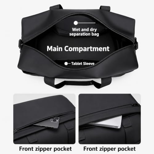 Image of CAVALO - Be Unique Premium Travel Duffle Bag for Men & Women | Water Resistant Weekender Gym Bag| Overnight Cabin Luggage Bag with Detachable Shoulder Strap