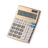 □ Dimensión de la calculadora de escritorio: calculadoras para oficina / negocio / calculadora de escritorio familiar con pantalla grande de 12 dígitos.