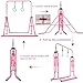 PreGymnastic Folding Gymnastics Bar with Rings, Foldable Kip Bar with Sturdier Base, Training Bar for Kids Ages 3-10, Horizontal Bar, Home Gym Equipment for Boy Girl