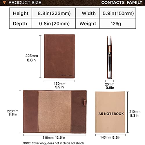 Couverture cuir carnet de notes A5 Hiram pour protéger vos écrits précieux - 3