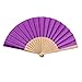 Colours & Beauty Violette Frauenfächer aus Holz | Hochzeitsfächer | Hochzeitsfan | Hochzeitsgeschenke | Personalisierte Hochzeitsfächer | Japanische Fächer | Zeremoniefächer