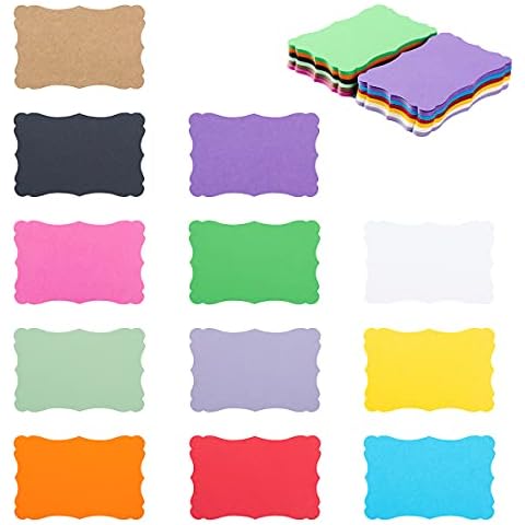 120 Pieces Small Mini Vintage Assorted Colors Blank Note Cards Gift Word Card for Business Cards (12 Colors, 3.66x 2.36 inches) Cover