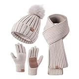 [Cadeau Idéal pour Famille et Amis​]: ensemble gants echarpe bonnet femme Avec sa praticité, son confort et son aspect tendance, cet ensemble est un cadeau parfait pour les proches : famille, amis ou collègues. Il répond aux besoins hivernaux de tout le monde (hommes et femmes) et apporte une surprise agréable. Que ce soit pour Noël, un anniversaire ou un simple geste attentionné, il est sûr de plaire.