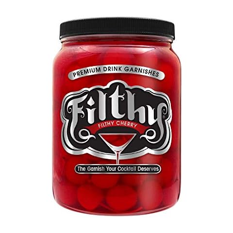 Filthy Food Red Maraschino Cherry - Premium Cocktail Cherry Garnish - Made in the USA, Non-GMO & Gluten Free - 64oz, 1 Count Cover