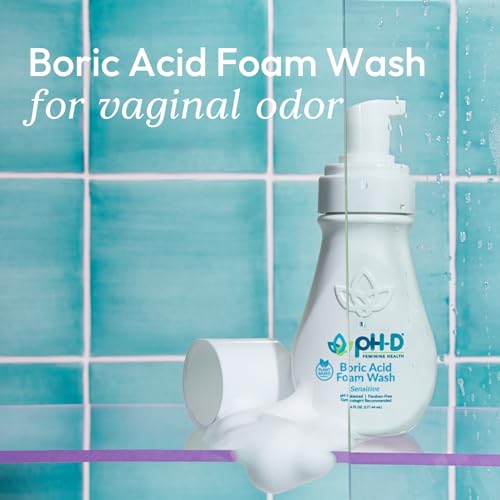 pH-D Feminine Health - Boric Acid Foam Wash - pH-Balanced, Paraben-Free, and Plant-based (Sensitive, 6 Fl Oz (Pack of 1)) - Thumbnail 2