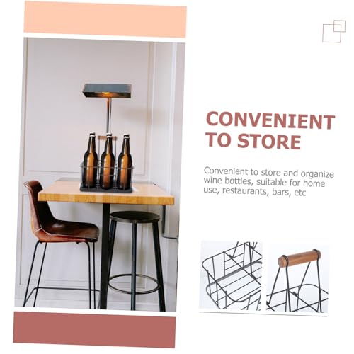 Soporte para botellas Unomor de hierro gris miniatura 3