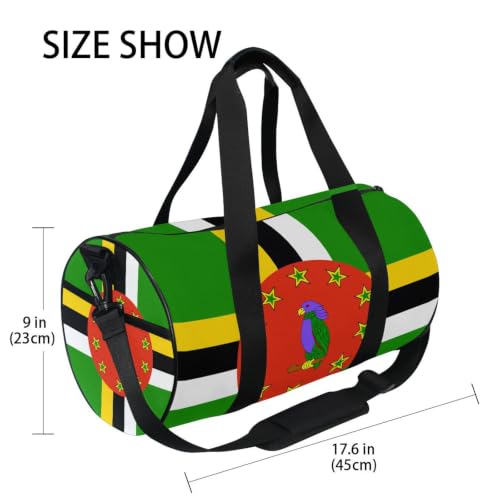 Bolsa de deporte con bolsillo interior y estampado de Dominica 4