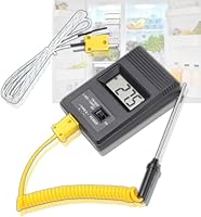 Telituny K-Typ Digital Thermometer, Tm 902c Thermoelement-Thermometer, Digital thermometer mit Fühler, LCD -Display Temperaturmessgerät für Industrie, Kochen und Wissenschaftliche Verwendung