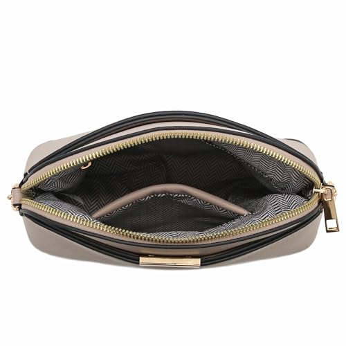 Image of FashionPuzzle Faux Leather Small Dome Crossbody Bag with Chain Strap