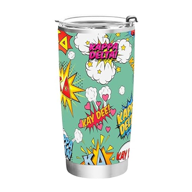 Delta Sigma Theta Sorority Paraphernalia - Official Vendor - 20 oz Stainless Steel Insulated Sublimation Tumbler - Classic