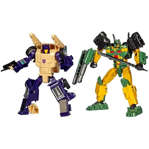 Transformers Legacy United Doom ‘n Destruction Collection, Bludgeon & Rukus, Mayhem Attack Squad Converting Action Figure 2-Pack, 8+ (Amazon Exclusive) Cover