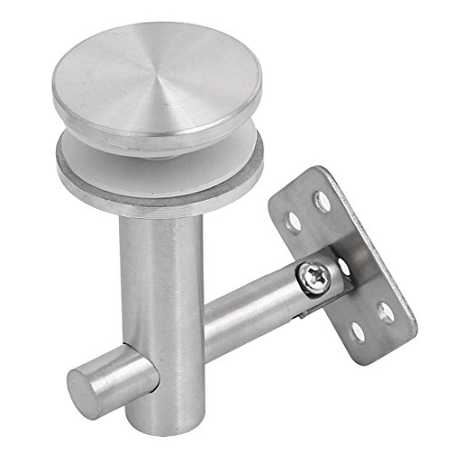Aexit 43mm Base Construction Hardware Dia 304 Stainless Steel Adjustable Glass Stair Handrail Bracket Model:39as13qo307