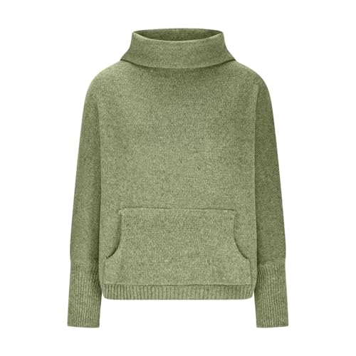 Fashion Cowl Neck Pullover Sweater for Women, Knitted Lantern Long Sleeve Casual Sweaters Oversized Loose Comfy Tops3