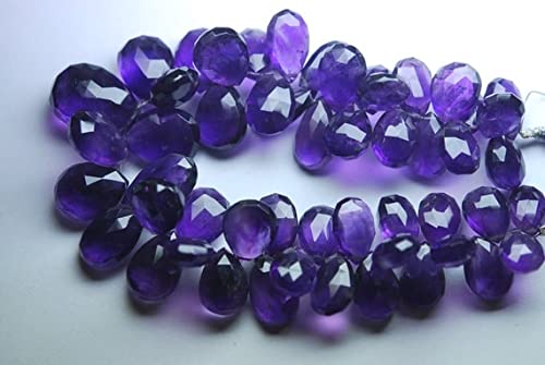 Améthyste violette facettée en poire LKBEADS pour haute joaillerie