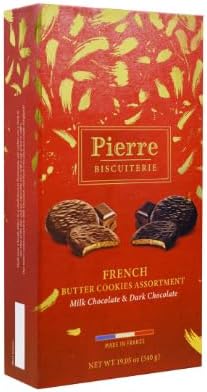 Pierre Biscuiterie French Butter Cookies Holiday Assortment, 540g