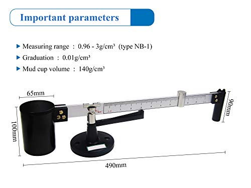 Professionelles Schlamm-Hydrometer-Set, Viskosimeter und Sandgehaltsanalysator, geeignet für Bohr- und Bauanwendungen.