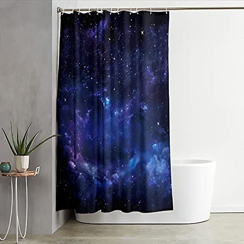 Rideau de douche nébuleuse 180x200cm polyester anti moisissure pour baignoire - 3
