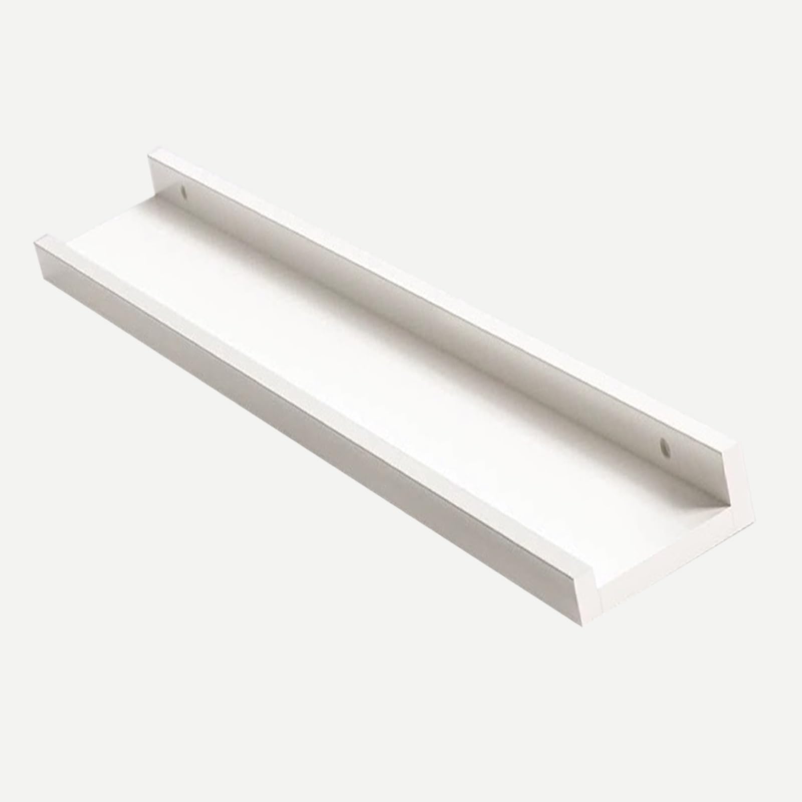 30 * 12cm Scaffale Montato A Parete, Mensola In Legno Massiccio, Scaffale Di Stoccaggio, Scaffale Di Esposizione, Forte Cuscinetto, Risparmio Di Spazio(White,60 * 12cm)