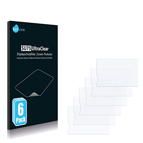 savvies Protector Pantalla Compatible con Apeman A66 (6 Unidades) Pelicula Ultra Transparente