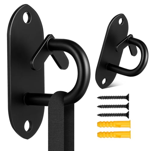 Beaupretty 2pcs Wall Mount Anchors for Resistance Bands, Workout Anchors Resistance Band Hooks for Home Gym Anchors