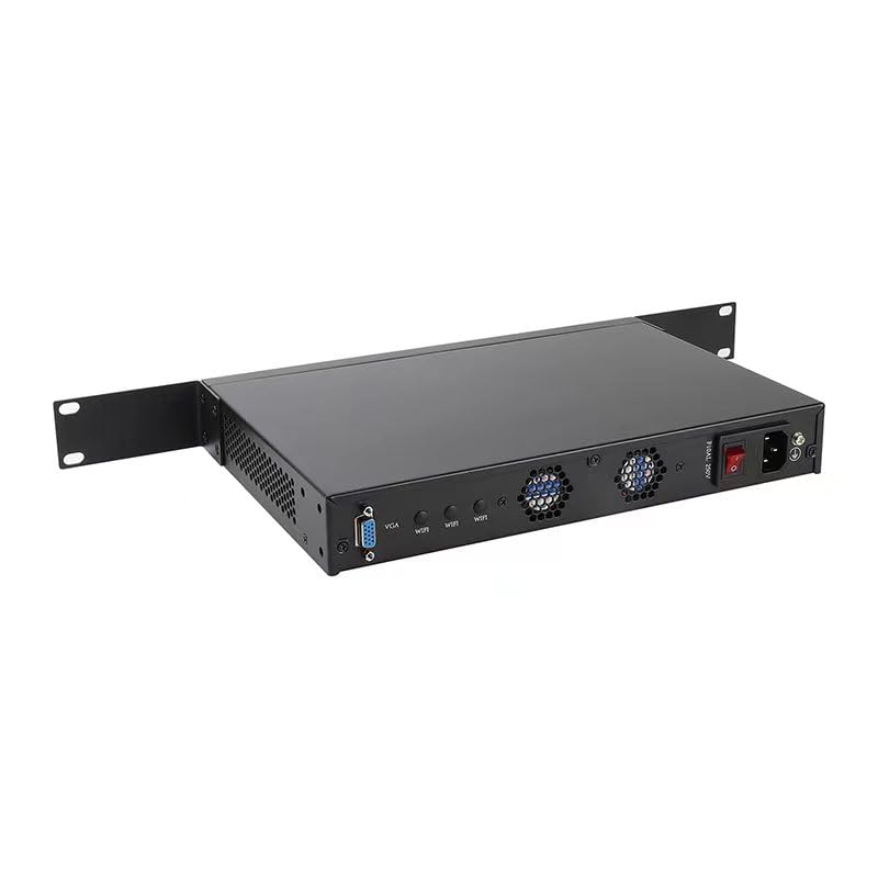 Rackmount 1U J4125 Quad Core Firewall Micro Appliance, Mini PC, Nano PC, Router con 8G RAM 128G SSD, 6 RJ45 i226-V 2500M Port AES-NI Compatible with pfsense opnsense