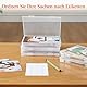 Lifewit Aufbewahrungsbox, 13x18cm 5R, Foto-Organizer, 9 innere Bildbehälter, durchs. Fotoboxen, Bastelbox f. Karten, Bilder, Stempel, Bürobedarf, mit 1 Blatt Etikettensticker，2er Pack
