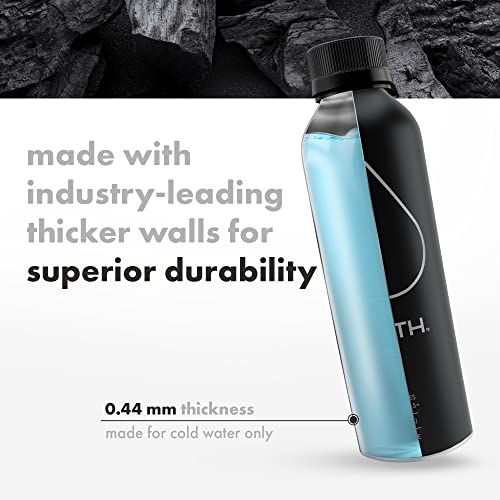 Path Alkaline Bottled Water - 9.5 pH-Balanced Purified Water with Electrolytes in Aluminum Bottle - BPA-Free, Reusable, Infinitely Recyclable - Pure, Crisp, Refreshing Taste 25 fl oz (Pack of 4)