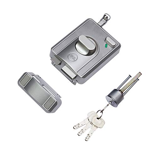 Image of Cinco Stark Bolt with Latch and Deadbolt with Thumbturn, Silver