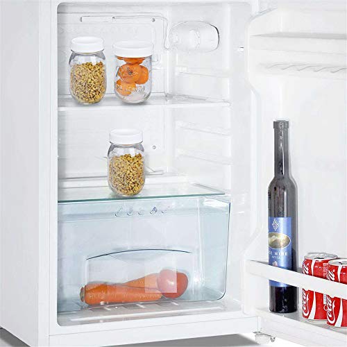 Staruby 16Pcs Plastic 8 Regular Mouth Lids And 8 Wide Mouth Plastic Storage Caps For Mason Jars, White #TOP5