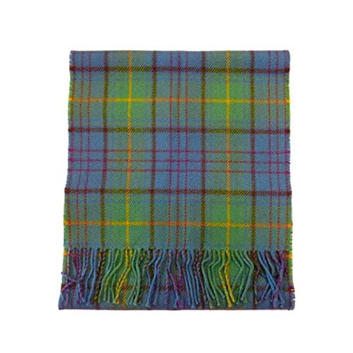 Irish County Donegal Wool Tartan Plaid Scarf Made in Scotland