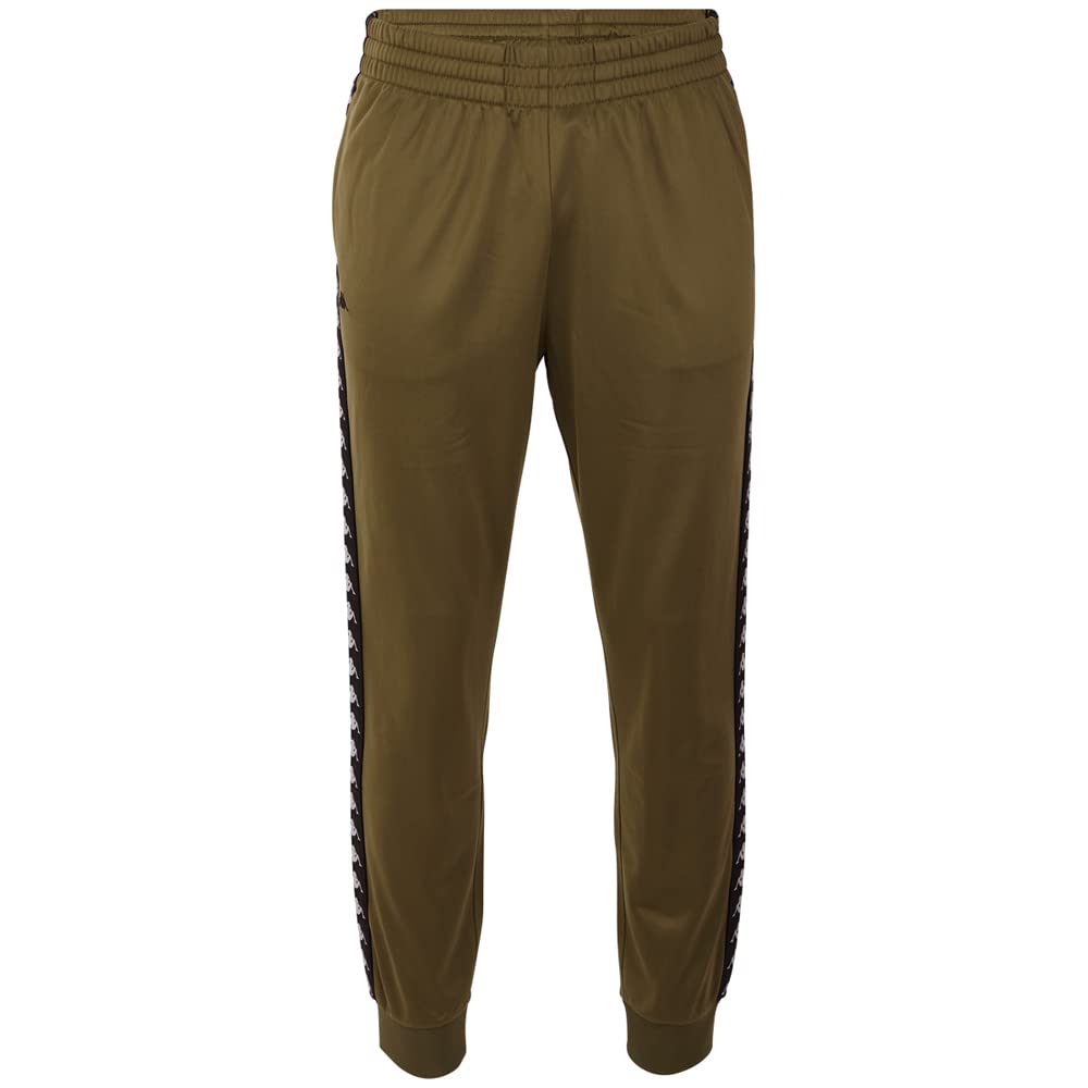 Pantaloni Da Allenamento Kappa Luigi – Slim Fit Unisex, Con Taschi Lampo, Coulisse, E Bande Laterali Con Logo