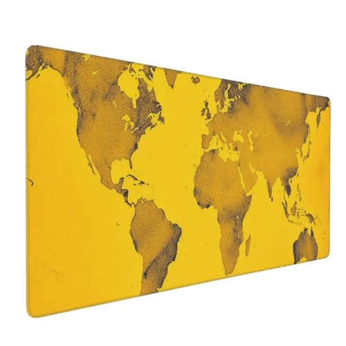 Tapis d'écriture antidérapant de qualité supérieure jaune 40,6 x 90,2 cm