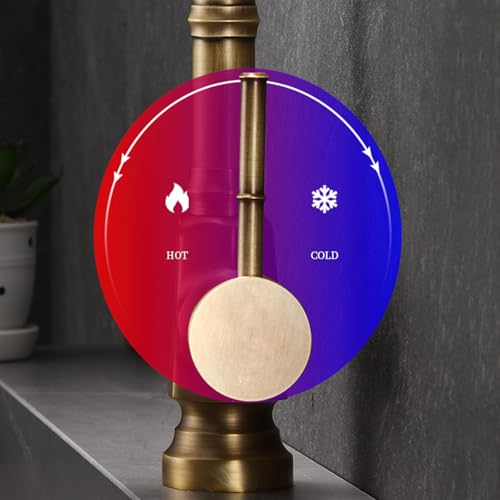 Robinet d'évier rétro pour petit espace : mitigeur eau simple froide rotatif - 2