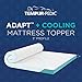 Tempur-Pedic TEMPUR-Adapt + Cooling 3-Inch Twin Mattress Topper Medium Luxury Premium Foam, Washable Cover, Medium Cooling Topper,white