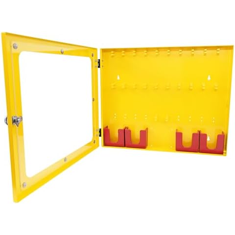 TRADESAFE Lockout Tagout Station, Lock Out Tag Out Station Unfilled - No Loto Devices Included, Wall Mount Loto Kit Cabinet, Lockout Station 22-1/2 x 18 x 3 inches Cover