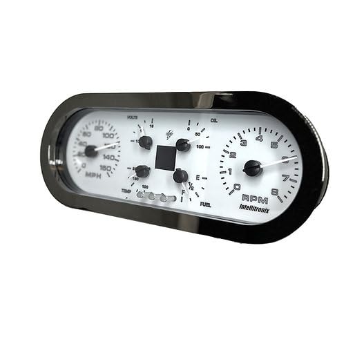 1962-1965 Chevy Nova Digital Gauge Cluster Kit | Multi-Color LED Dash Panel | Classic Chevy II Instrument Display Upgrade | Speedometer, Tach, Oil, Temp, Volts, Fuel