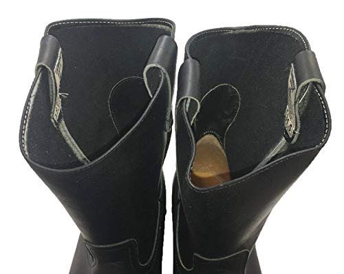 Dona Michi Men's Work Boots light-W. Pull On Leather Brown Black oil slip resistant3