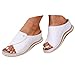 Ciabatte Donna Estive Eleganti Ospedale Zoccoli Comode Estivo Sabot Infermiera Ortopediche Mare Con Zeppa Gomma Ciabattine Estivi Da Casa Sandali Plateau Scarpe Plantare Estraibile,White,Bianco,41