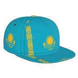 Gorra de béisbol de ala plana estampada con la bandera de Kazajstán, estilo urbano moderno, uso diario y verano, sombrero de sol, color negro