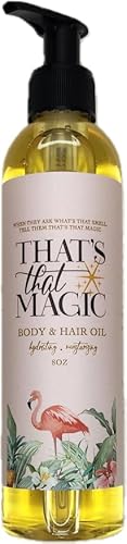 That's That Magic Hair and Body Oil - Tropically-Scented, Non-Greasy, Moisturizing, Hydrating, and Nourishing Glow. Sensitive Skin Safe, Clean Beauty