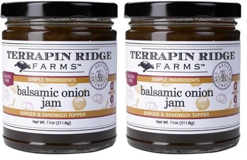 Terrapin Ridge Farms Balsamic Onion Jam, Rich Caramelized Flavor, Vegan